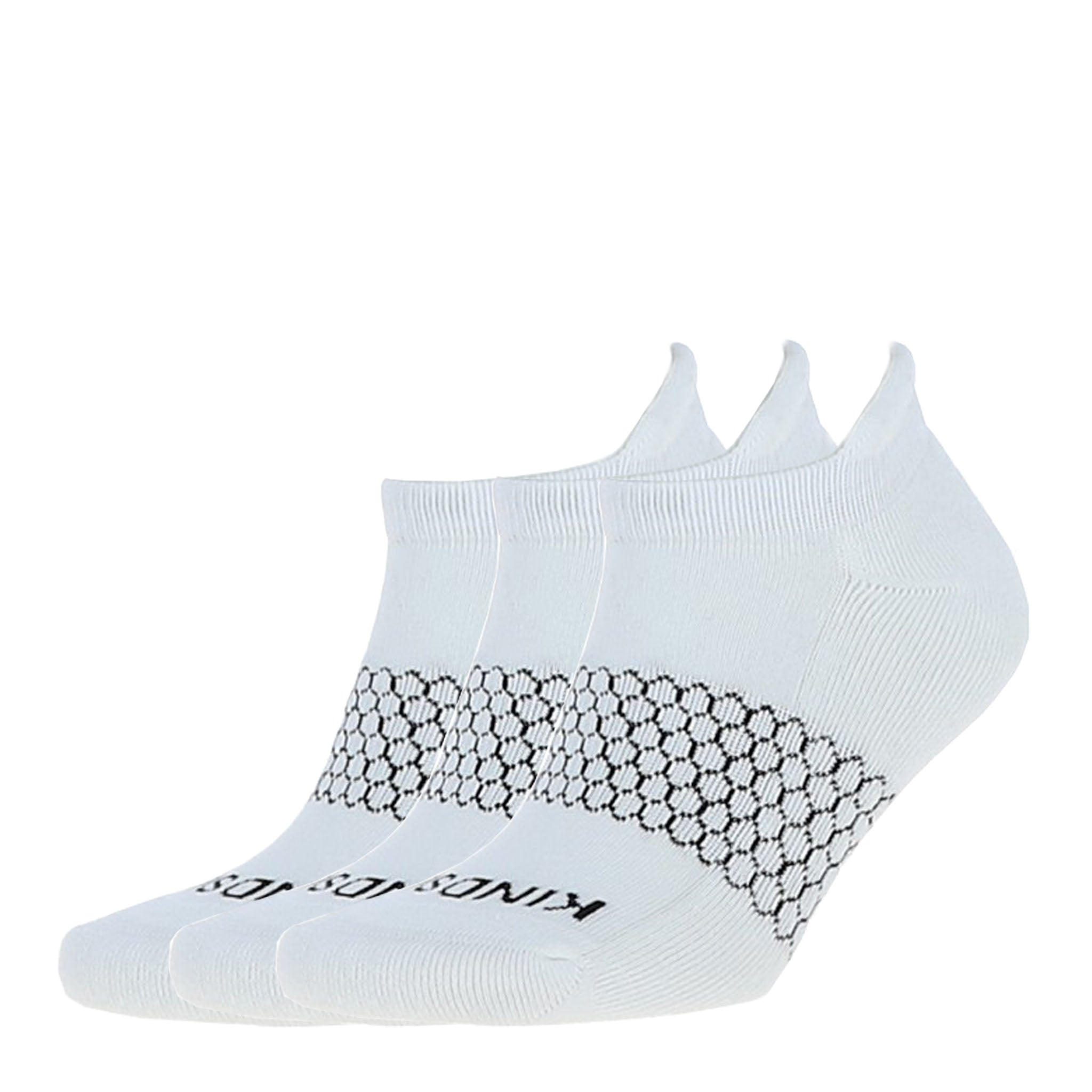 Men's Cotton Cushioned Ankle Socks 3-Pair Pack (White) – KindSox